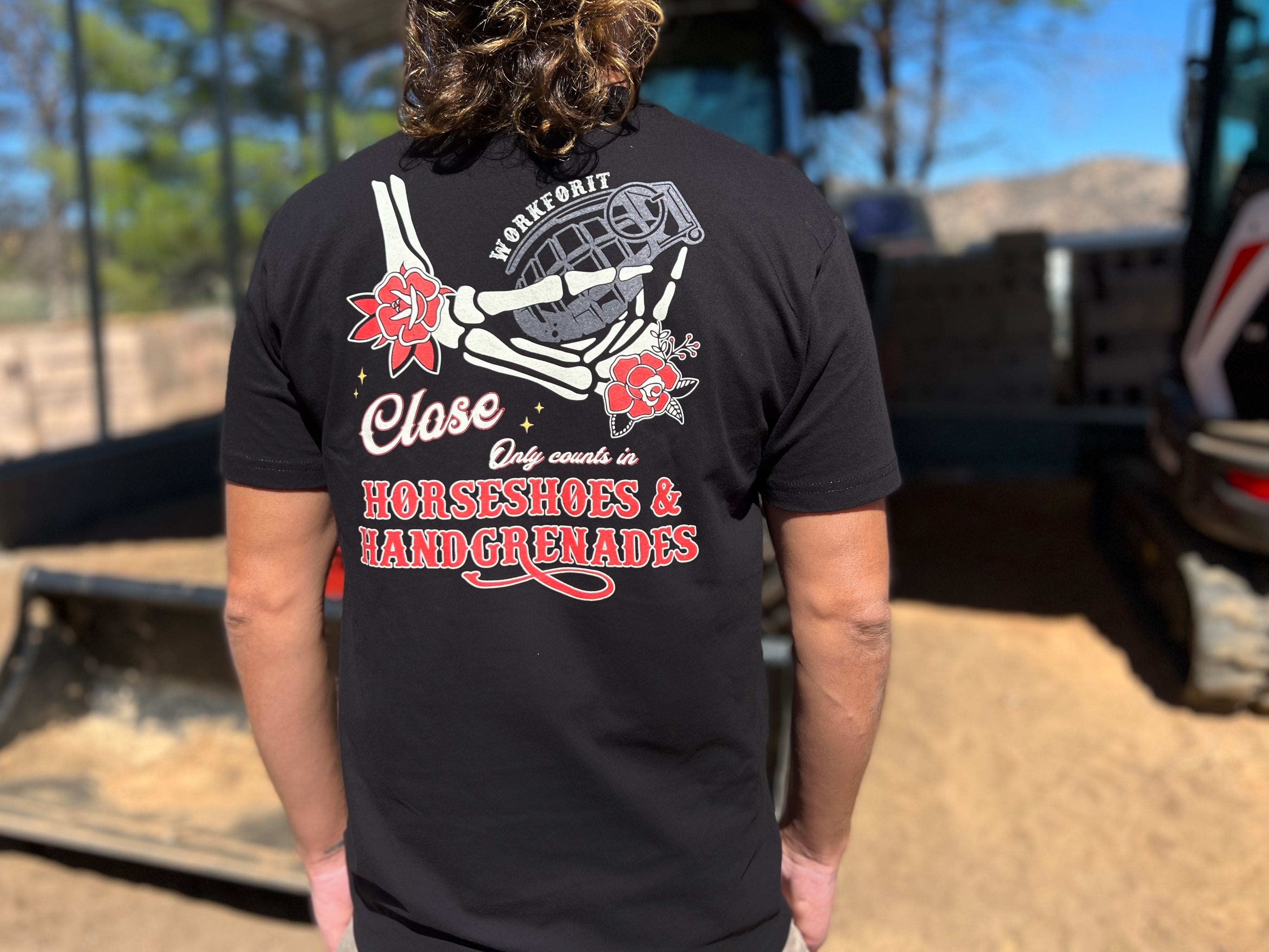 Horseshoes and Hand Grenades TShirt Workforit apparel