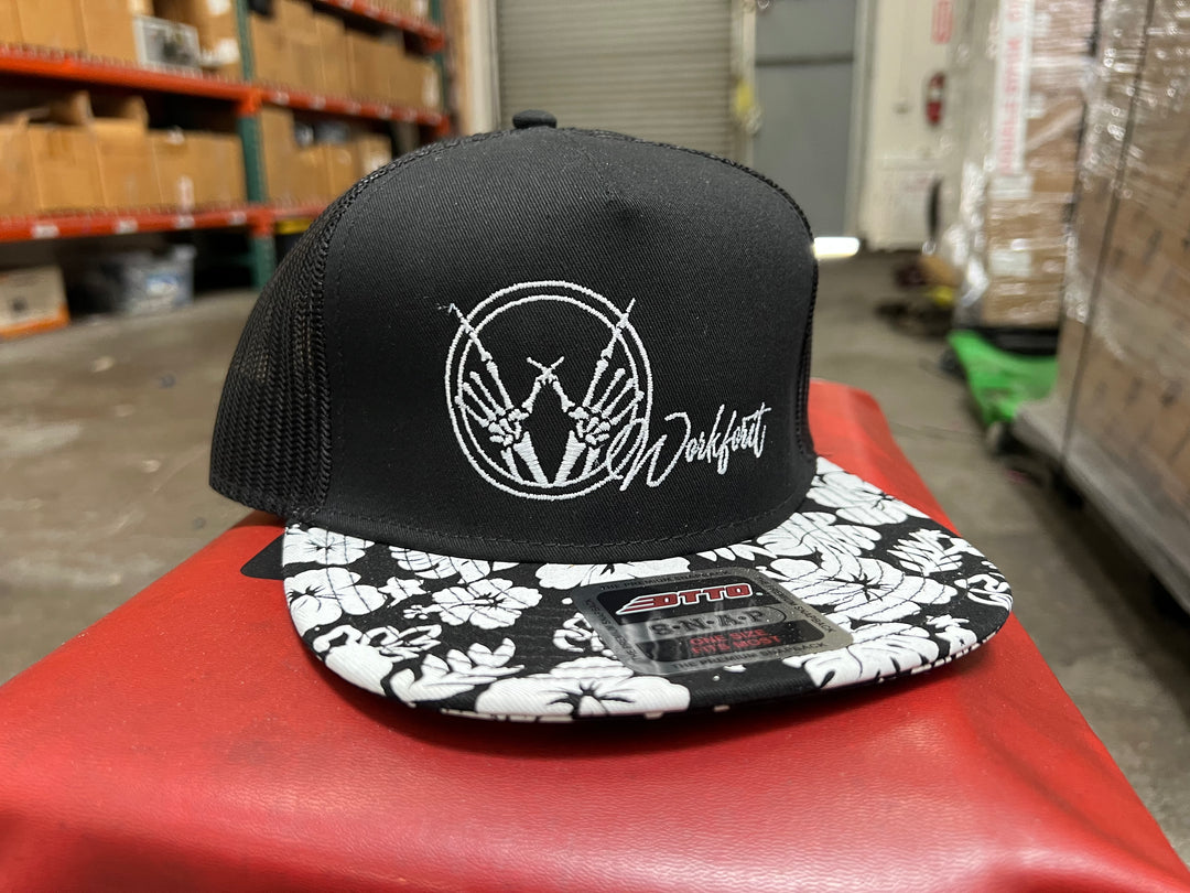 Floral Mesh Snapback Trucker Hat