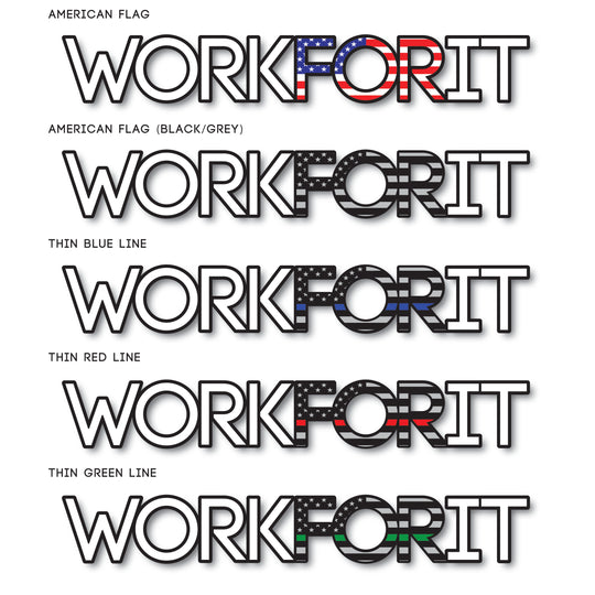 Flag WORKFORIT Decal