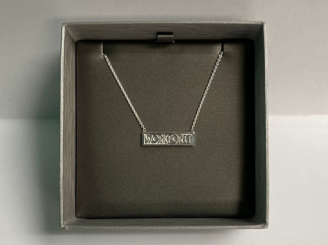 Sterling Silver WORKFORIT Necklace