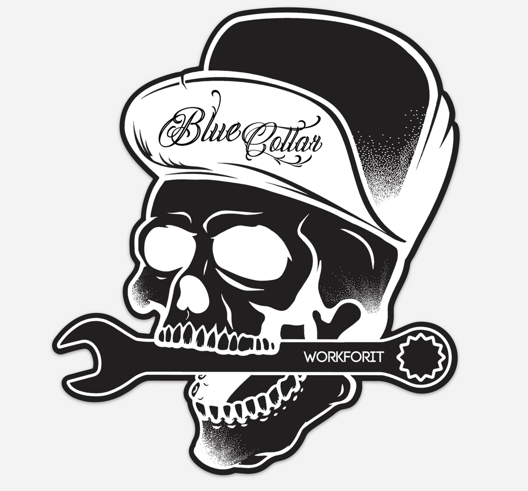Skull Snapback Sticker