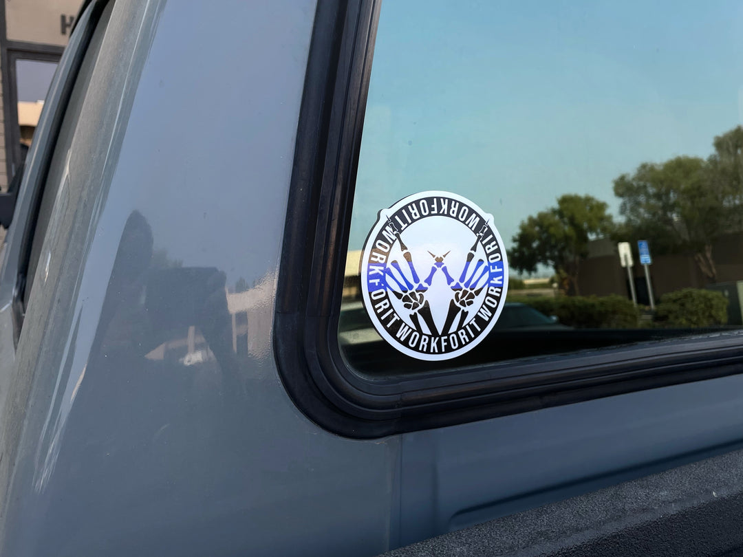 Circle Thin Blue Line Sticker
