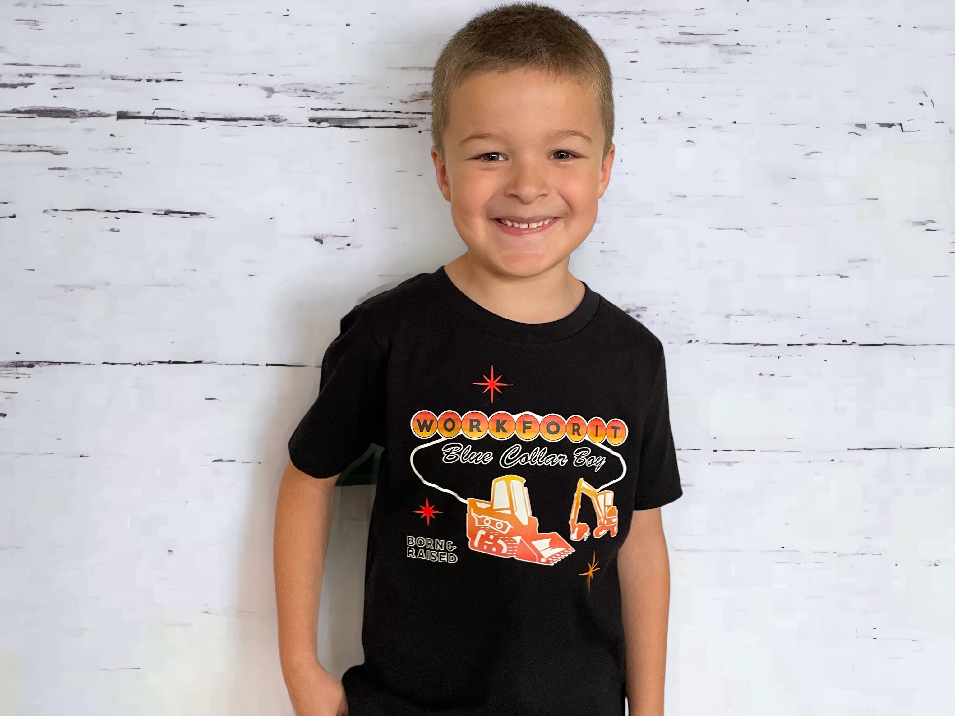 Blue Collar Boys Youth TShirt Workforit apparel