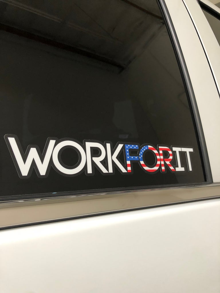 American Flag WORKFORIT Decal