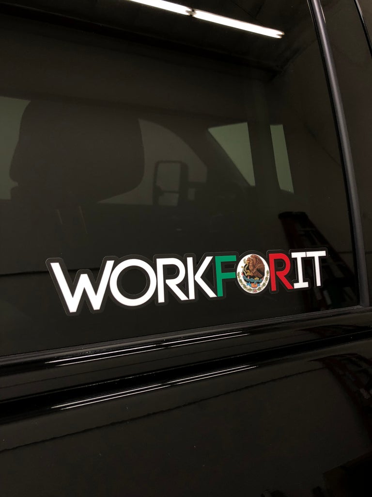 Mexican Flag WORKFORIT Decal