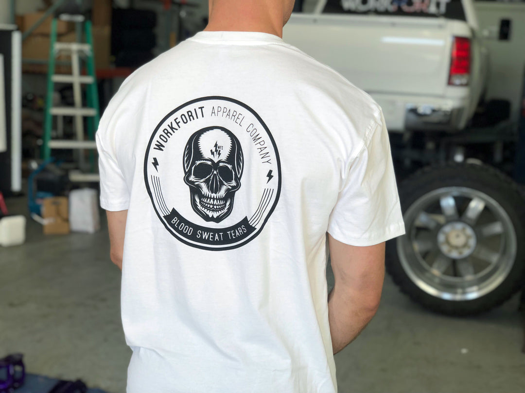 Electric Skull T-Shirt (White)